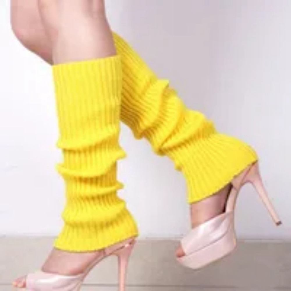 Leg Warmers In Yellow